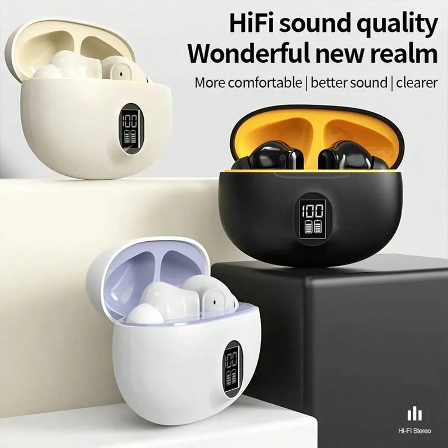 Earbuds Charging Case - Wireless Earphones, Bluetooth 5.3 Earbuds, Type-C