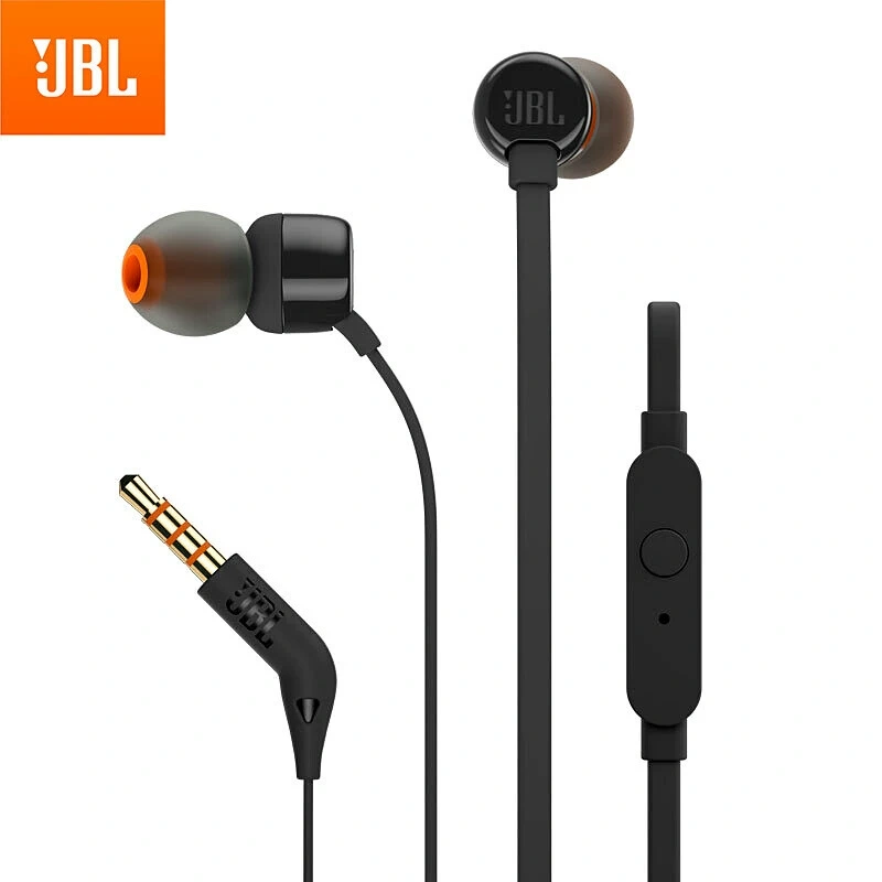 Wired Earphone Mic - JBL T110 Wired In Ear Headphones