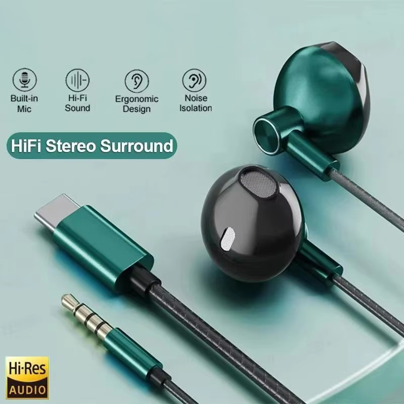 Audiophile Headphone Wired - Type C 3.5mm HIFI Stereo Wired