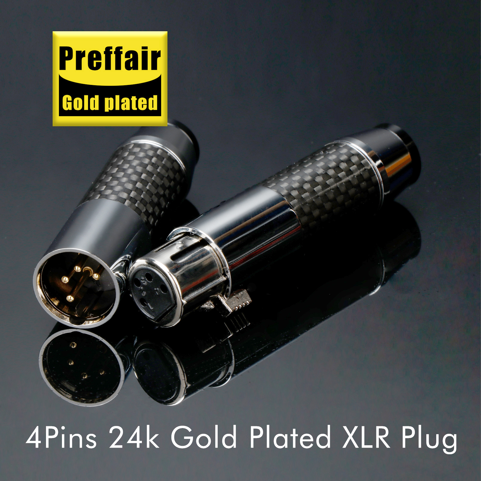 Wired Earphone Mic - 4pin XLR Connector Headphone XLR Adapter