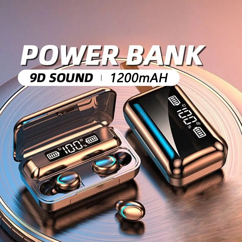 F9 Wireless Headphone TWS Blue - Wireless Earbuds Tws のレビューと価格