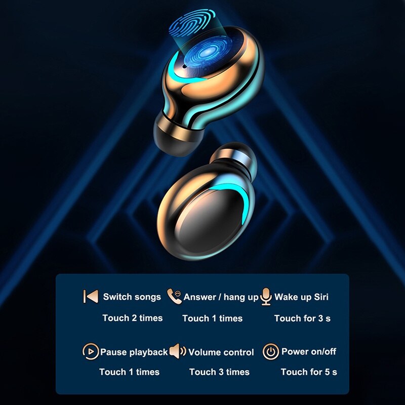 F9 Wireless Headphone TWS Blue - Wireless Earbuds Tws のレビューと価格