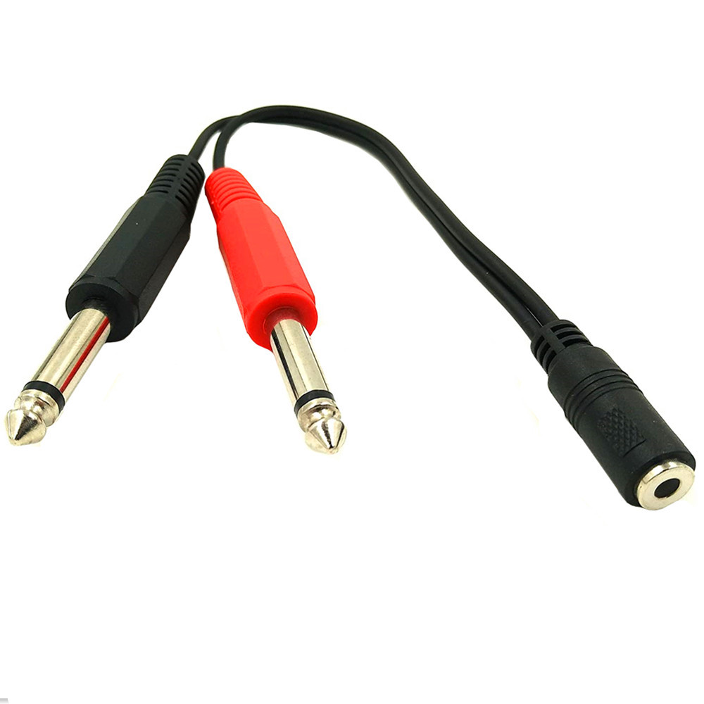6.35 Mm Male To 2 6.35 Mm 3.5m - Audio Splitter Y のレビューと価格