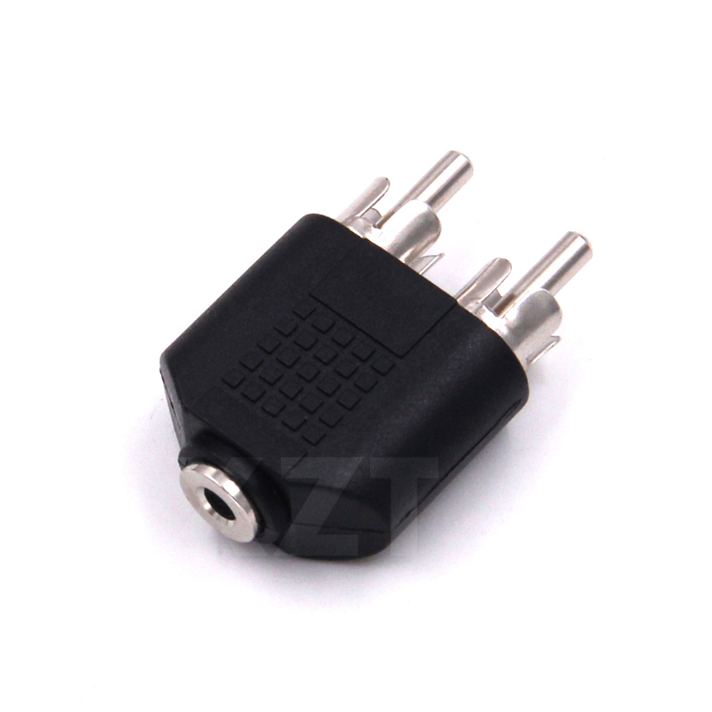 3.5mm Stereo Male To 2 RCA Fem - Earphone Splitter Jack のレビューと価格