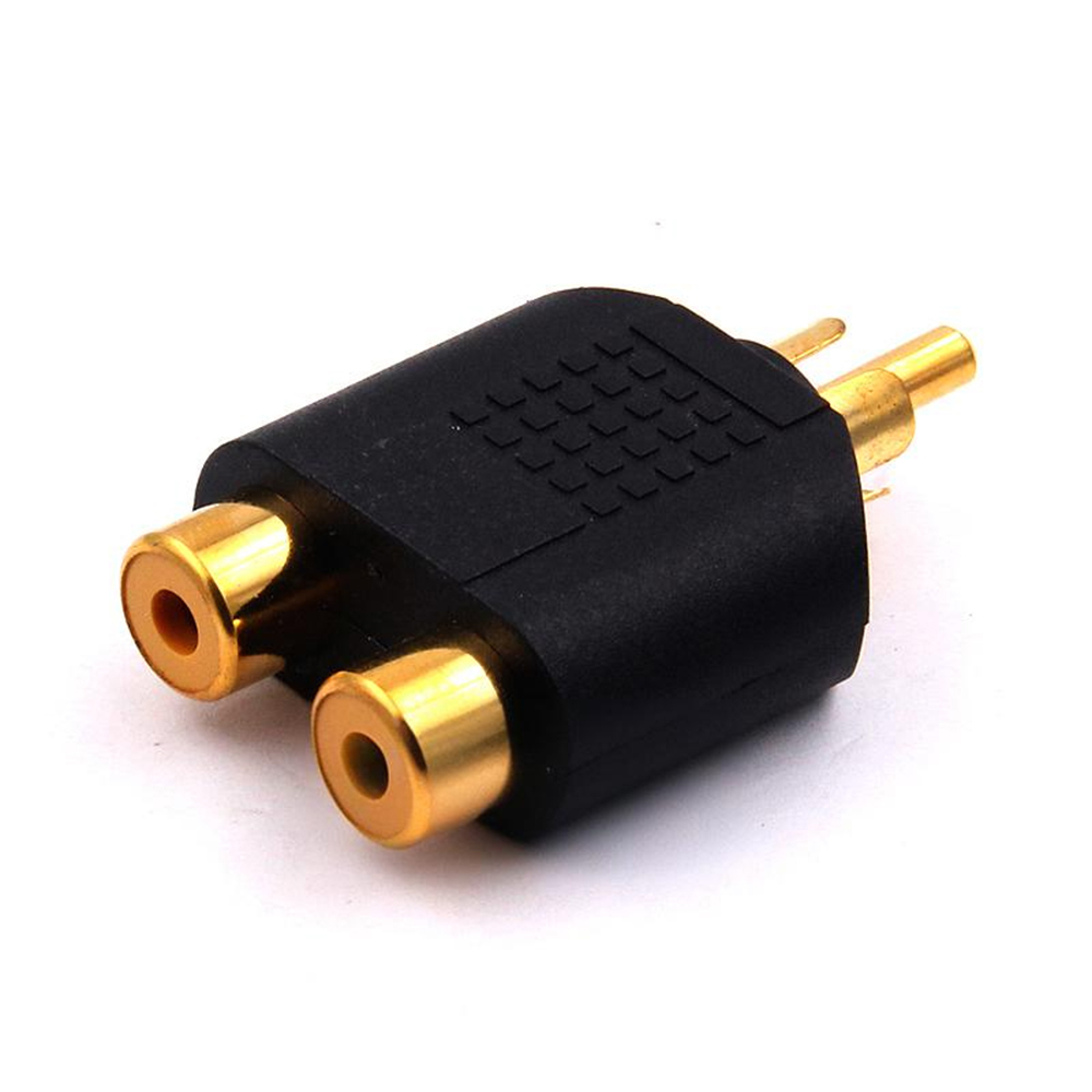 3.5mm Stereo Male To 2 RCA Fem - Earphone Splitter Jack のレビューと価格