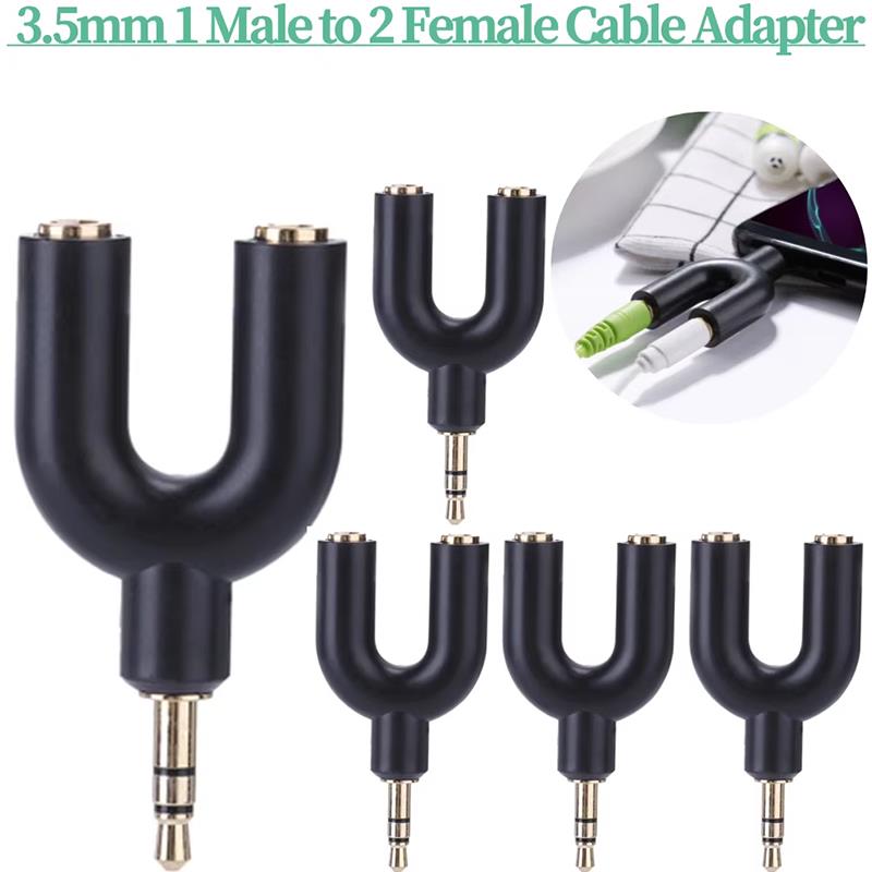 U Type Adapter Y Shape 3.5mm S - Earphone Splitter Jack のレビューと価格