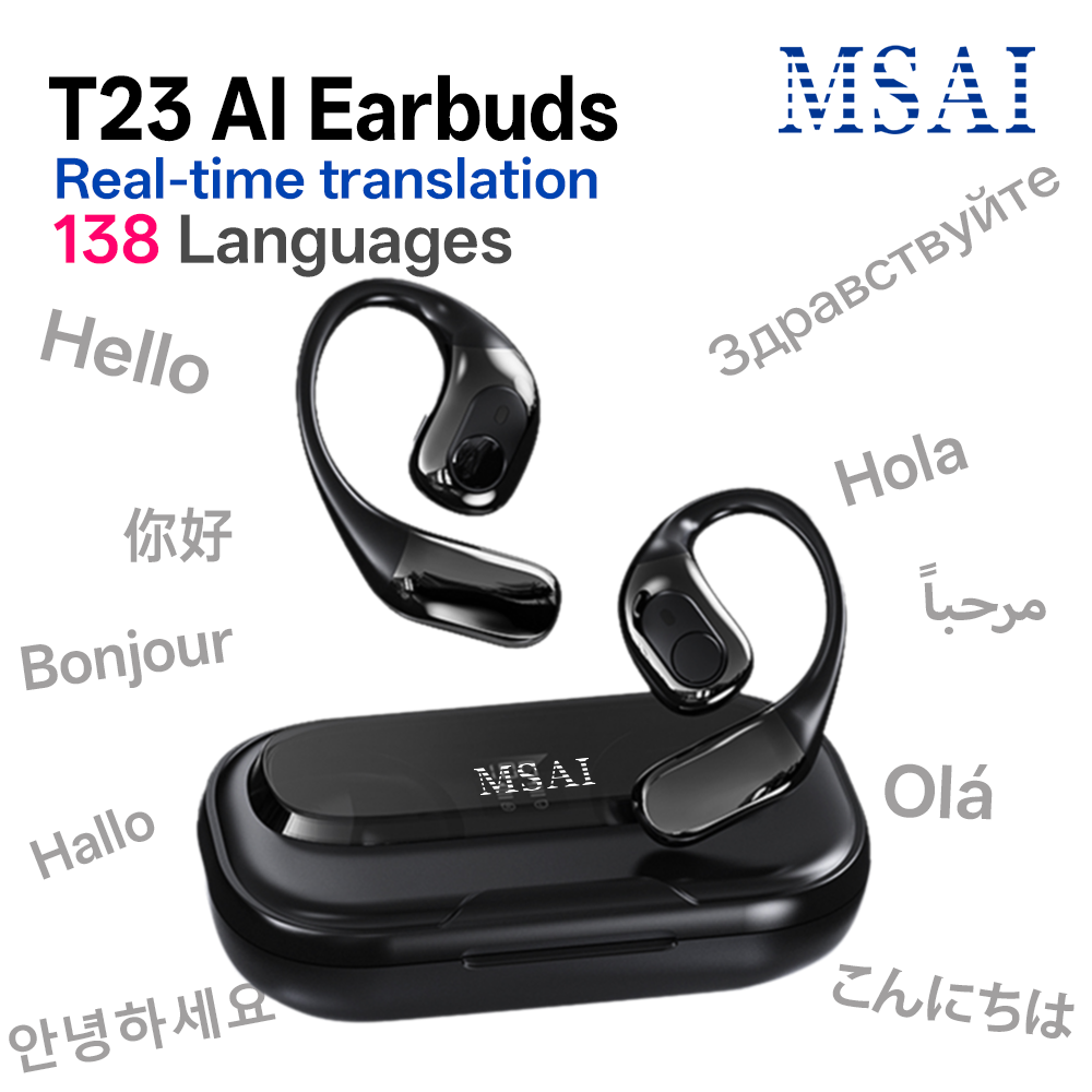 MSAI T23 AI Translator Earbuds - Usb C Earphone のレビューと価格