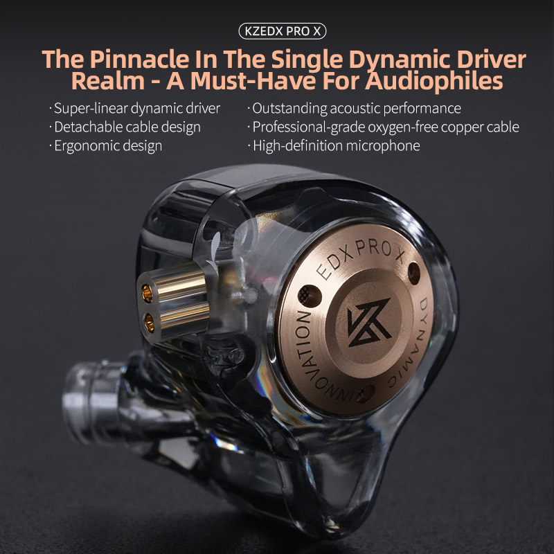 KZ EDX Pro X dynamic driving h - Sports Earphone Hook のレビューと価格