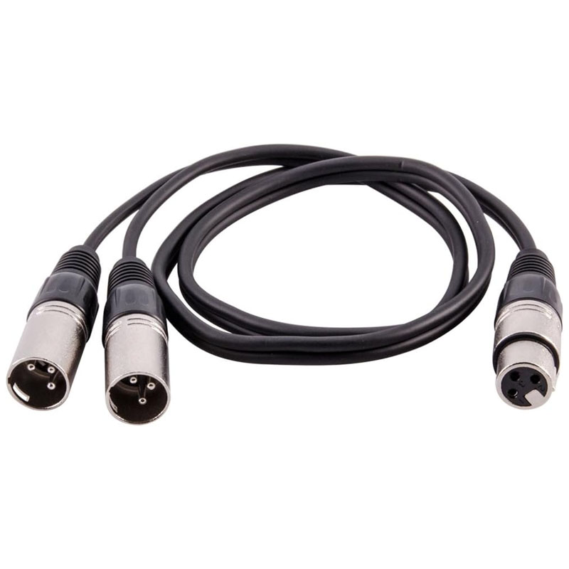 XLR Splitter Cable 3 Pin Femal - Audio Splitter Y のレビューと価格
