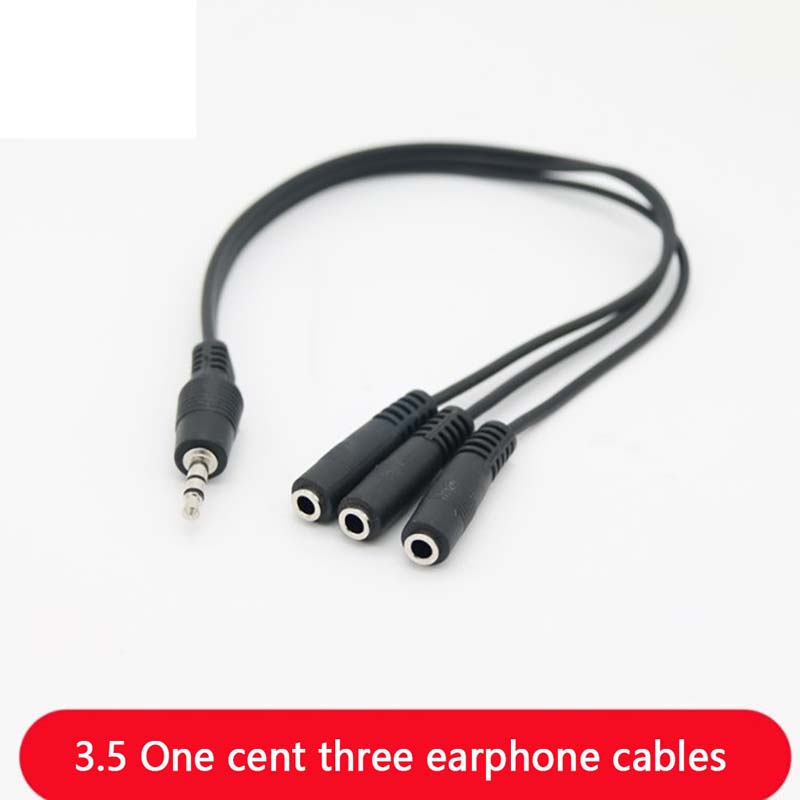 【C】3.5mm 3-Way Port Aux Audio  - Earphone Splitter Jack のレビューと価格