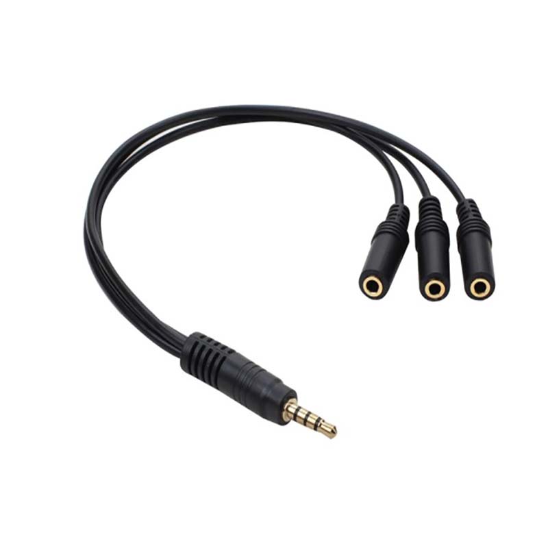 【C】3.5mm 3-Way Port Aux Audio  - Earphone Splitter Jack のレビューと価格