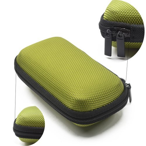 Green Rectangle Shaped Hard Ea - Headphone Case Hard のレビューと価格
