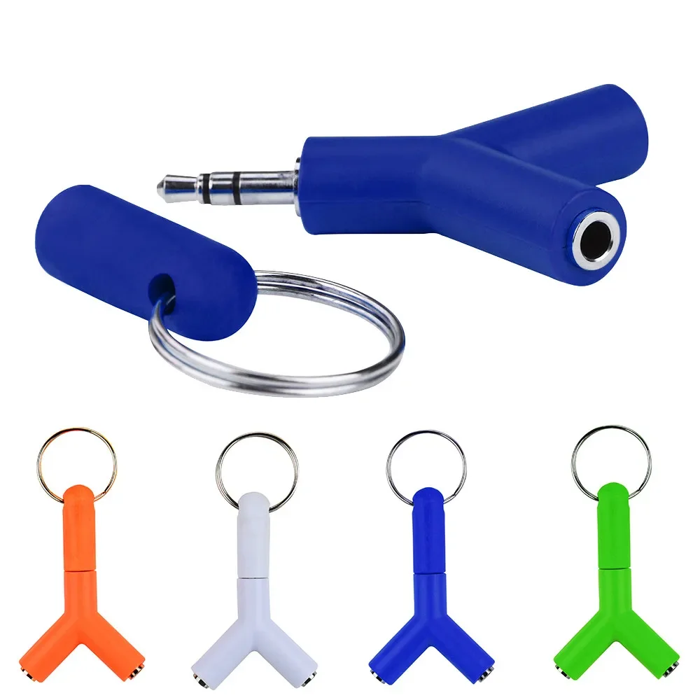 Audio Splitter Y Jack Male to  - Earphone Splitter Jack のレビューと価格