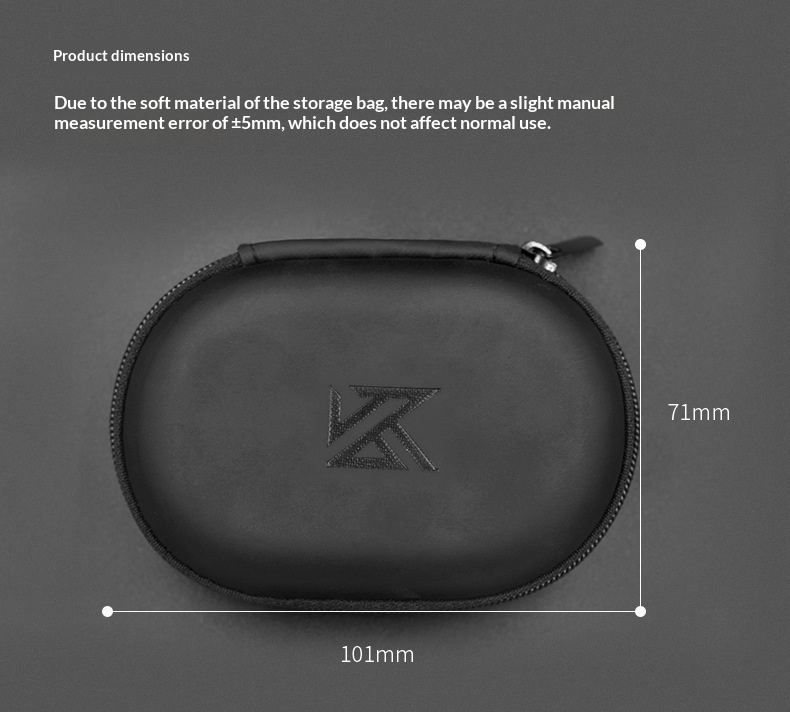 KZ Earphone Storage Case Oval  - Headphone Case Hard のレビューと価格