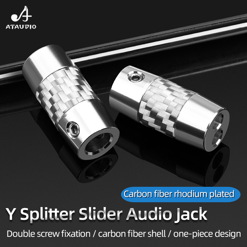 4pcs Carbon Fiber Y Splitter A - Audio Splitter Y のレビューと価格