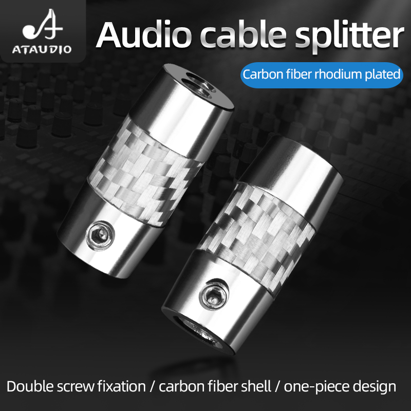 4pcs Carbon Fiber Y Splitter A - Audio Splitter Y のレビューと価格