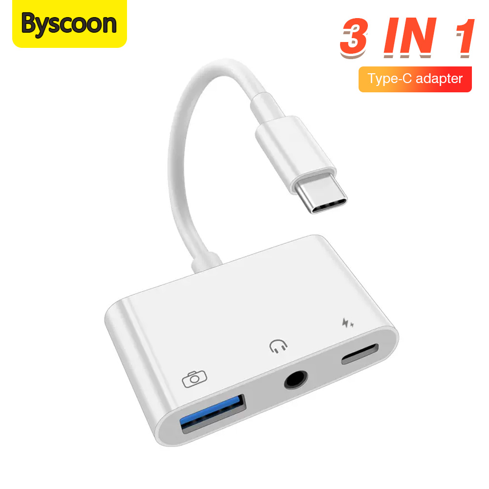 3 in 1 Type C to 3.5mm Jack Ea - Earphone Splitter Jack のレビューと価格