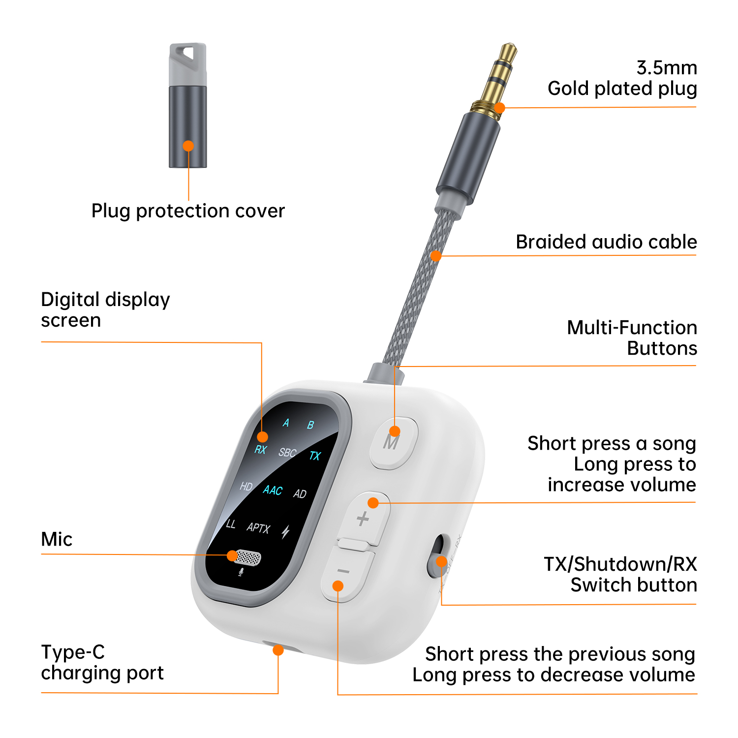 2 in 1 aptX Bluetooth Audio Re - Bluetooth Adapter Receiver のレビューと価格