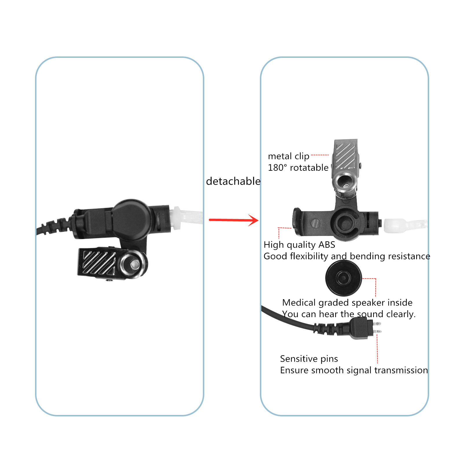 Earpiece Surveillance Kit, Wal - Wired Earphone Mic のレビューと価格