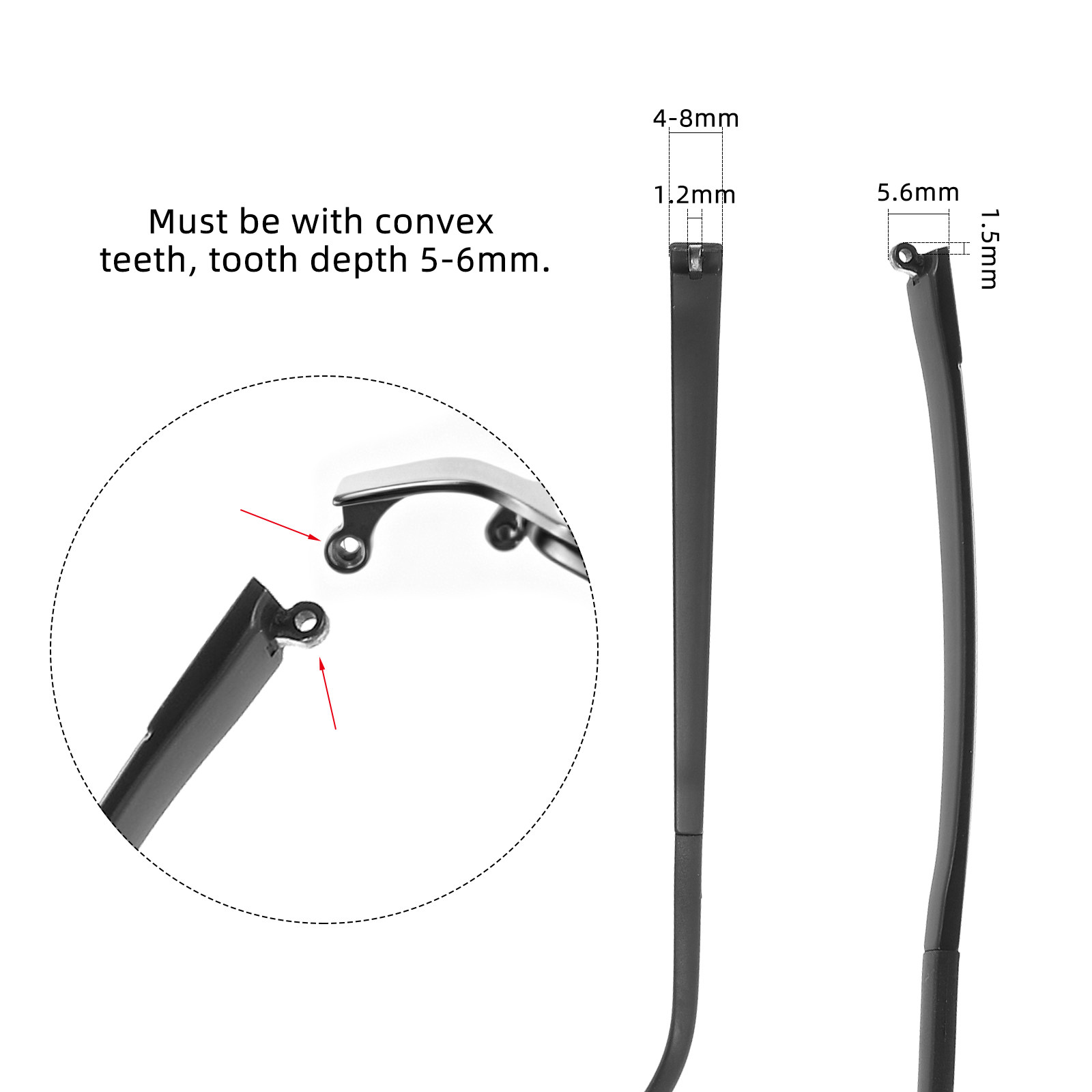 Universal Eyeglass Temple End  - Silicone Ear Tip Replacement のレビューと価格