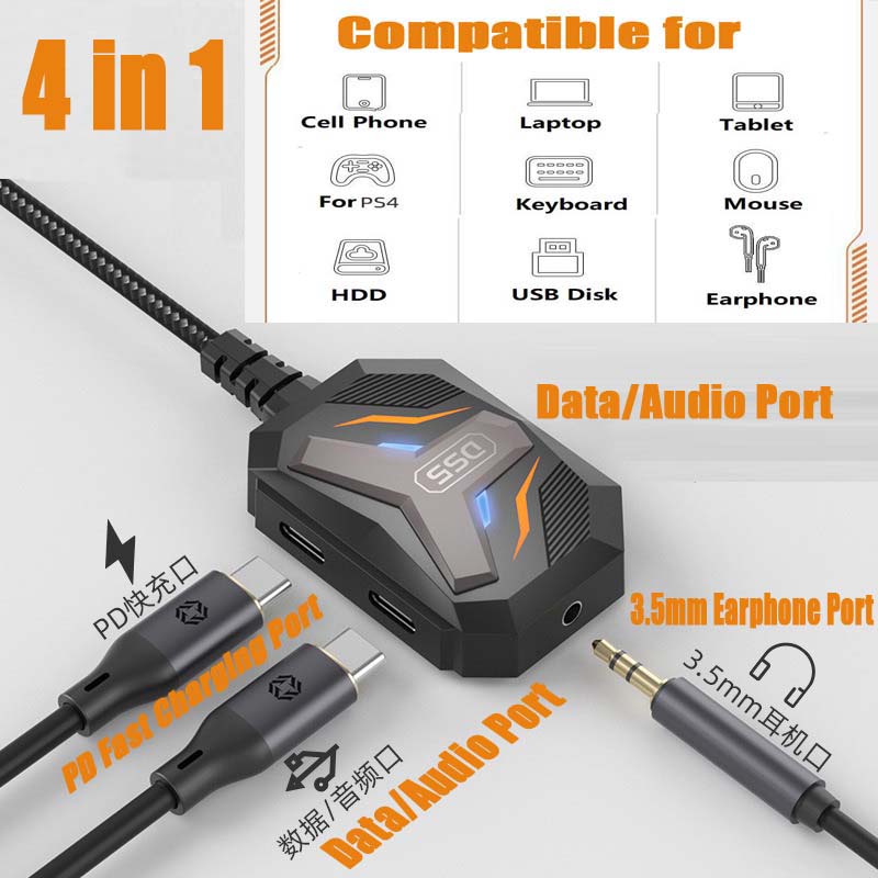 Type C Splitter USB C to 3.5mm - Earphone Splitter Jack のレビューと価格