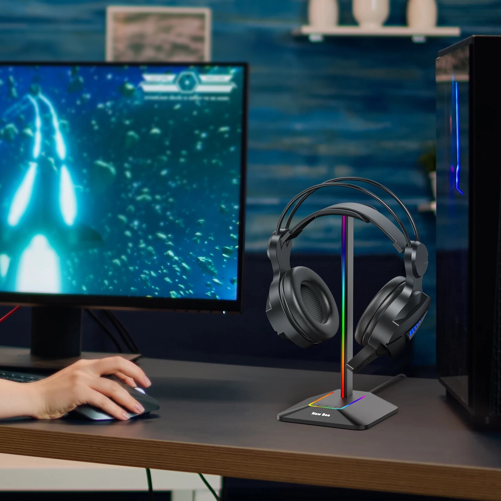 New Bee Z8 RGB Headphones Stan - Gaming Headset Rgb のレビューと価格