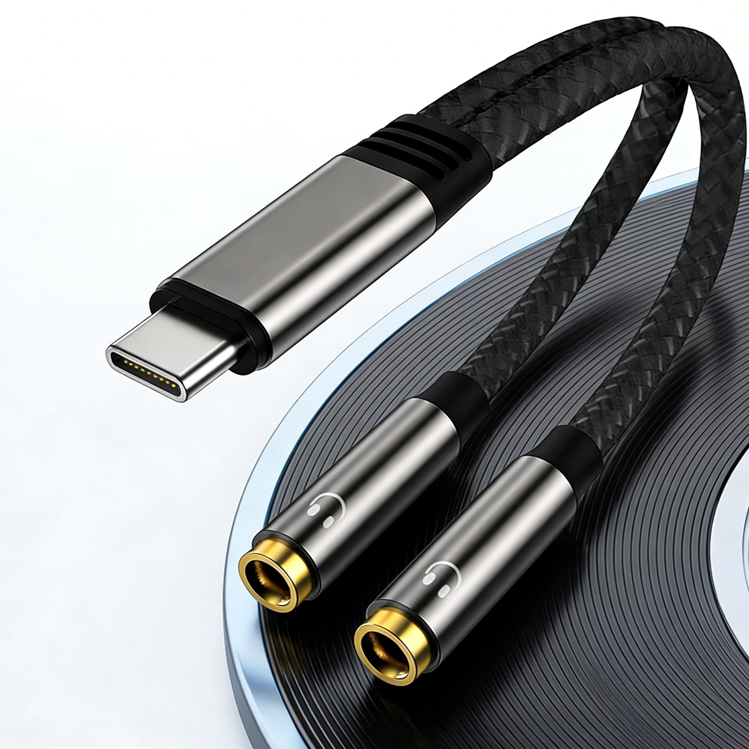 USB C To Dual 3.5mm Female Hea - Cable Extension 3.5 のレビューと価格