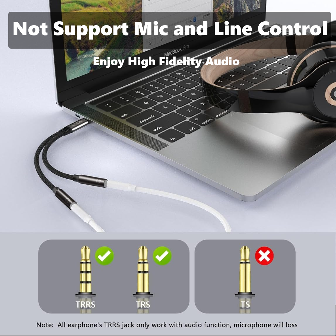 USB C To Dual 3.5mm Female Hea - Cable Extension 3.5 のレビューと価格