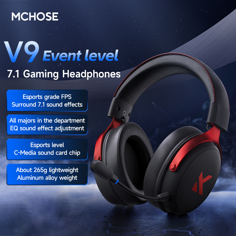 MCHOSE V9 Pro Headset with Mic - Gaming Headset Rgb のレビューと価格