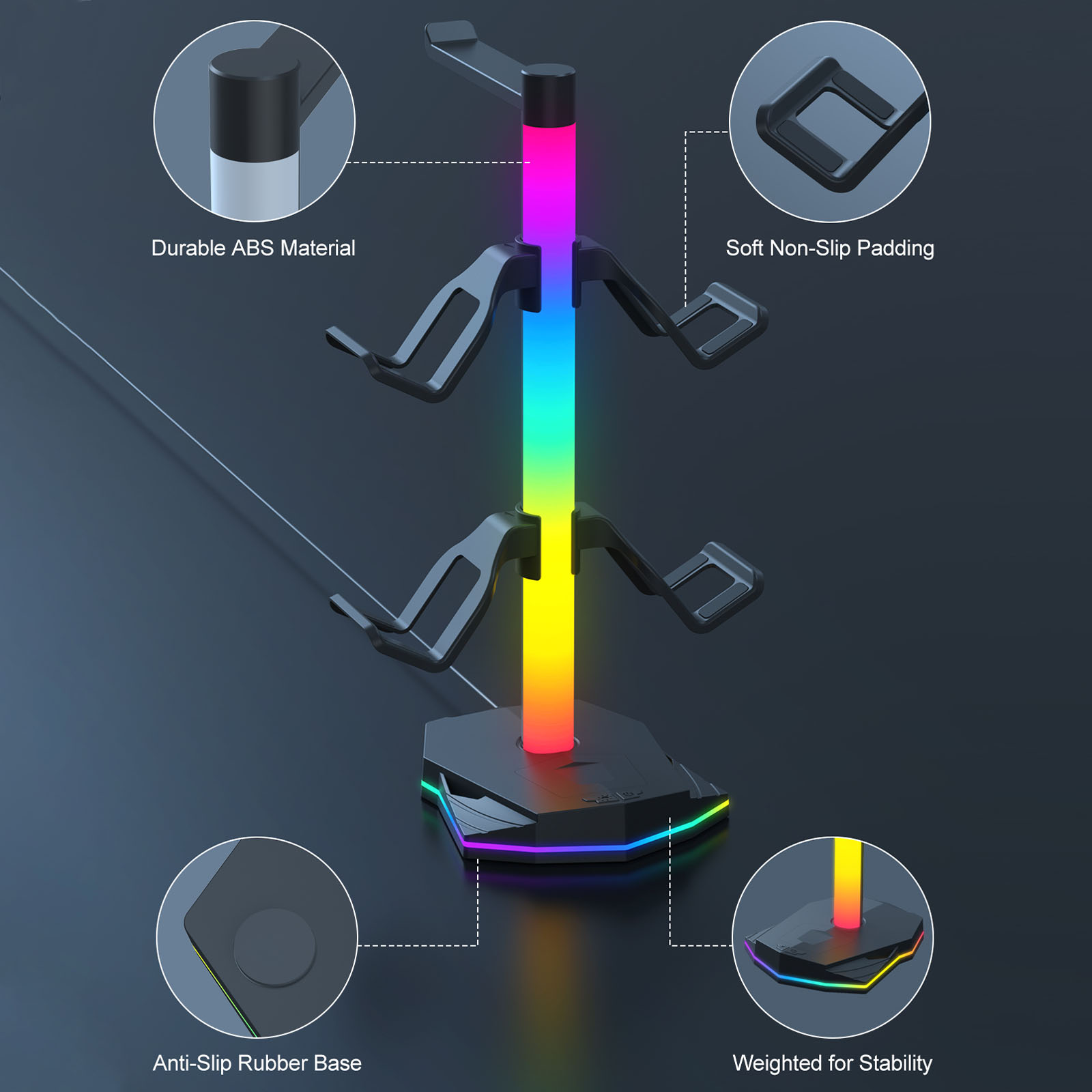 Headset Controller Display Sta - Gaming Headset Rgb のレビューと価格