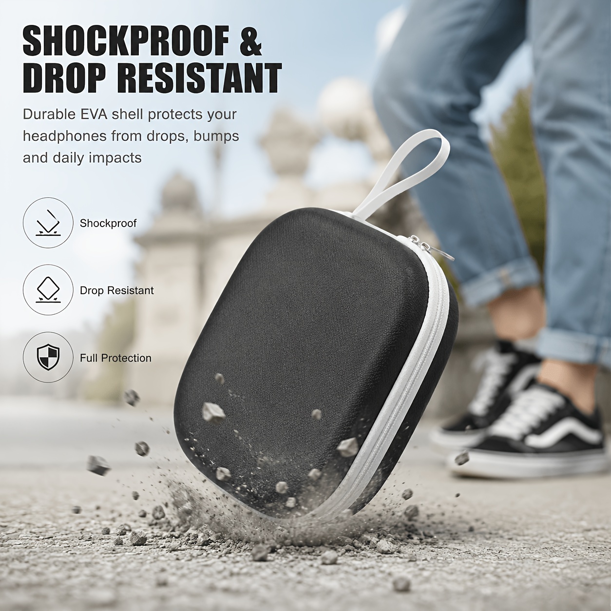 Portable Headphone Storage Cas - Headphone Case Hard のレビューと価格
