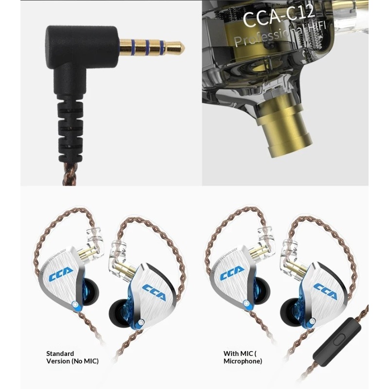 CCA C12 Earphones Hi-Fi Audiop - Audiophile Headphone Wired のレビューと価格