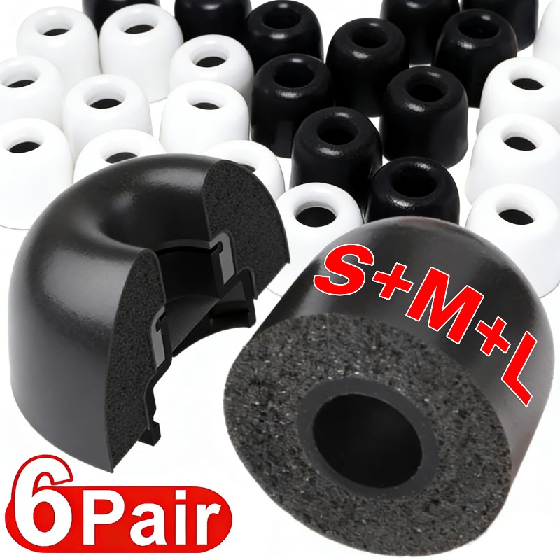 6-3Pairs For Samsung Galaxy Bu - Earphone Foam Tip のレビューと価格
