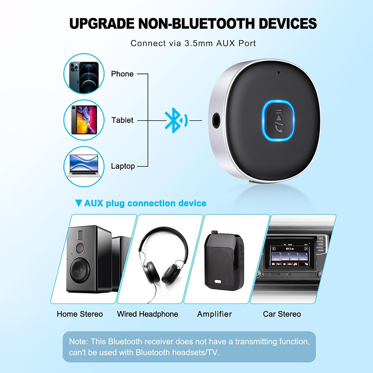 Car Bluetooth AUX Adapter, Min - Bluetooth Adapter Receiver のレビューと価格