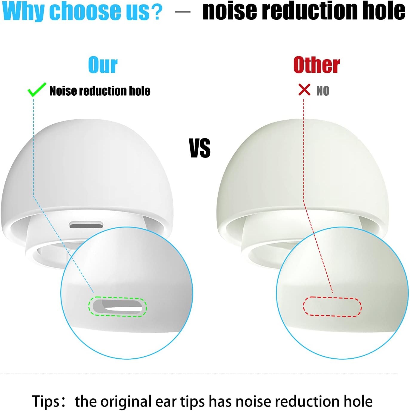 Silicone Ear Tips for AirPods  - Silicone Ear Tip Replacement のレビューと価格