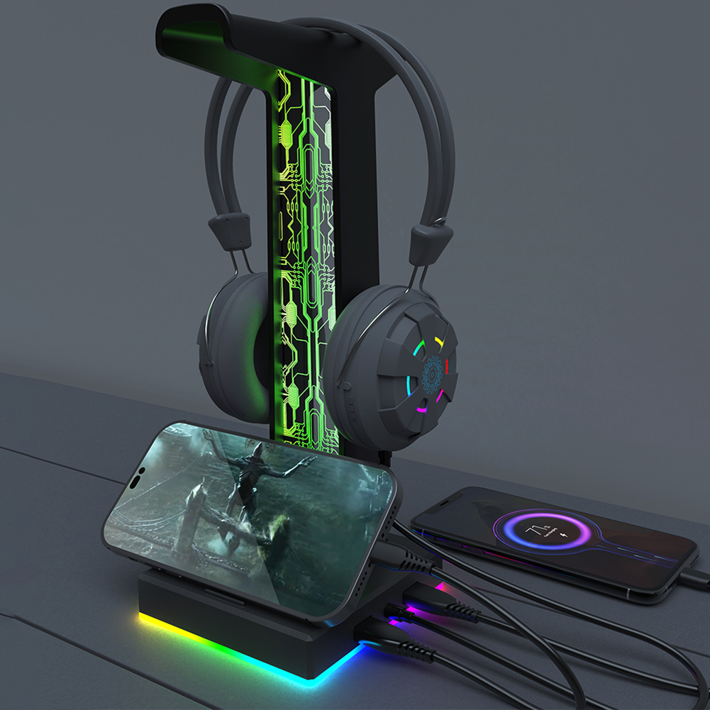 RGB Gaming Headphone Stand Dua - Gaming Headset Rgb のレビューと価格