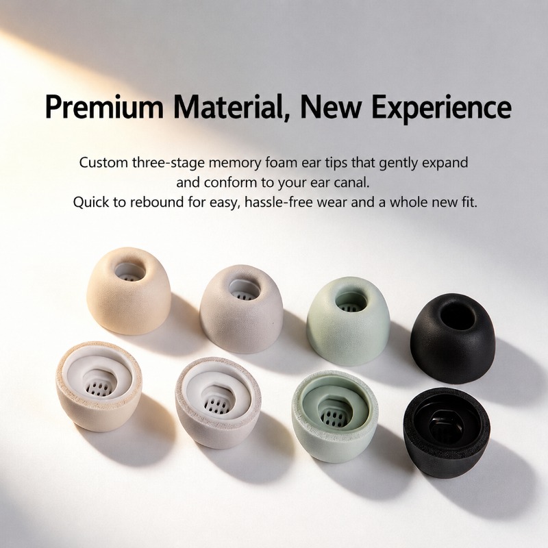 Three-layer Memory Foam Ear Ti - Earphone Foam Tip のレビューと価格